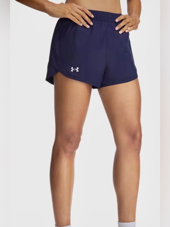 Under Armour Pants - Under Armour Women’s Fly-By HeatGear Running loose Shorts Navy Blue Size Small